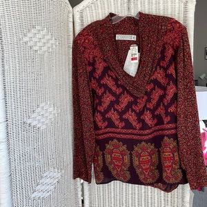 Componix rayon print  blouse size 10